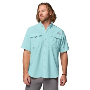 Columbia Mens PFG Bahama II Short Sleeve Fishing Shirt XS Gulf Stream NWT READDE